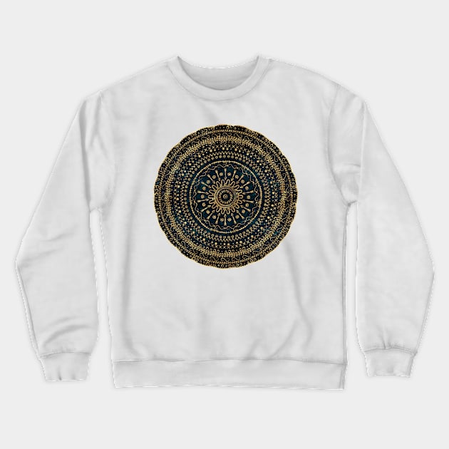 Geometric tribal gold mandala Crewneck Sweatshirt by InovArtS